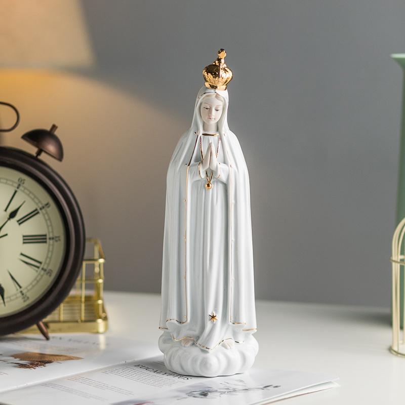imagen de virgen de fativa porcelana